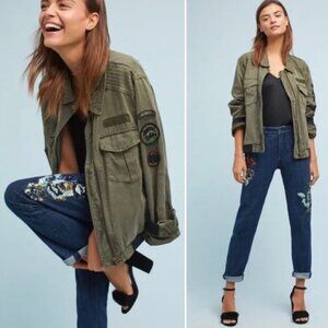 ANTHROPOLOGIE Pilcro & the Letterpress Slim Boyfriend Jean with Sequins - 25